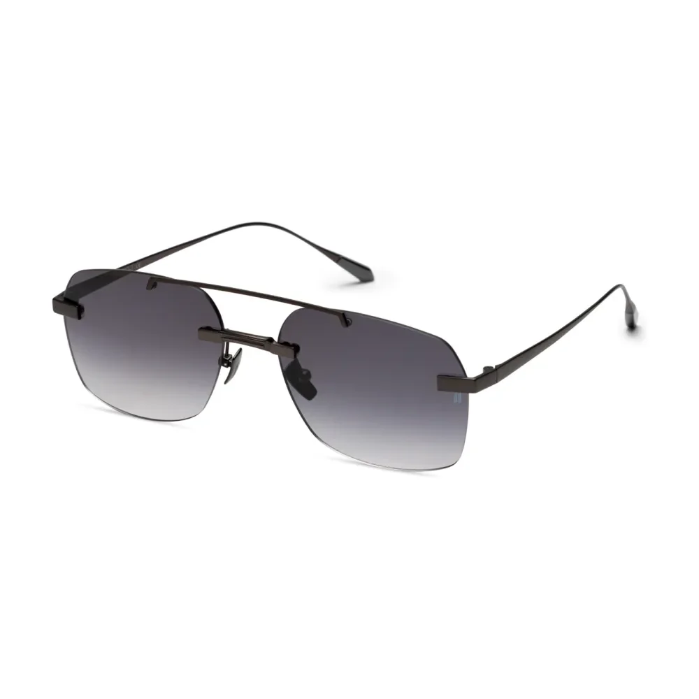 Titanium Black Frame Gray Lens Sunglasses with Carl Zeiss Vision