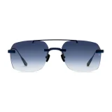 Titanium Blue Frame Blue Lens Sunglasses with Carl Zeiss Vision
