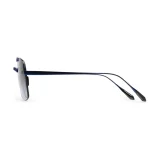 Titanium Blue Frame Blue Lens Sunglasses with Carl Zeiss Vision