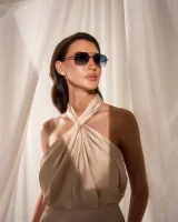 Model wearing NOUS NAVY · 1002-1 · Eleven Spectacles