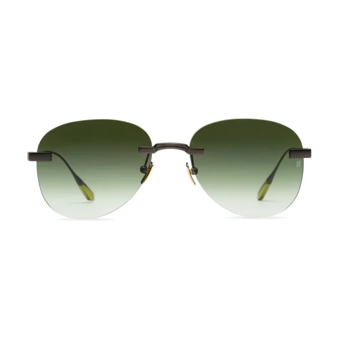 Premium Green Titanium Sunglasses with Carl Zeiss Vision