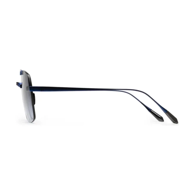 Titanium Blue Frame Blue Lens Sunglasses with Carl Zeiss Vision