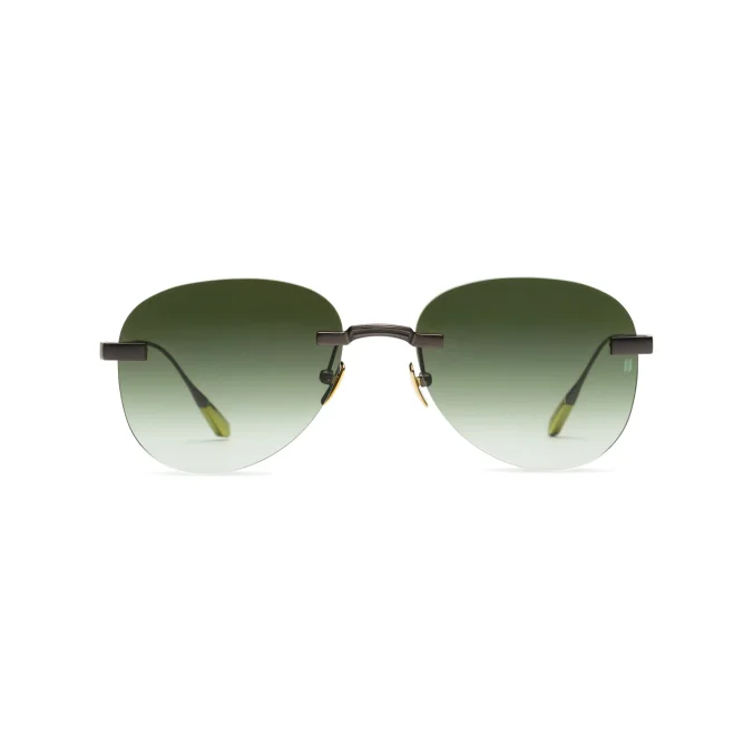 Premium Green Titanium Sunglasses with Carl Zeiss Vision