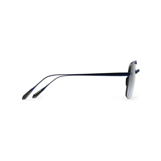 Titanium Blue Frame Blue Lens Sunglasses with Carl Zeiss Vision