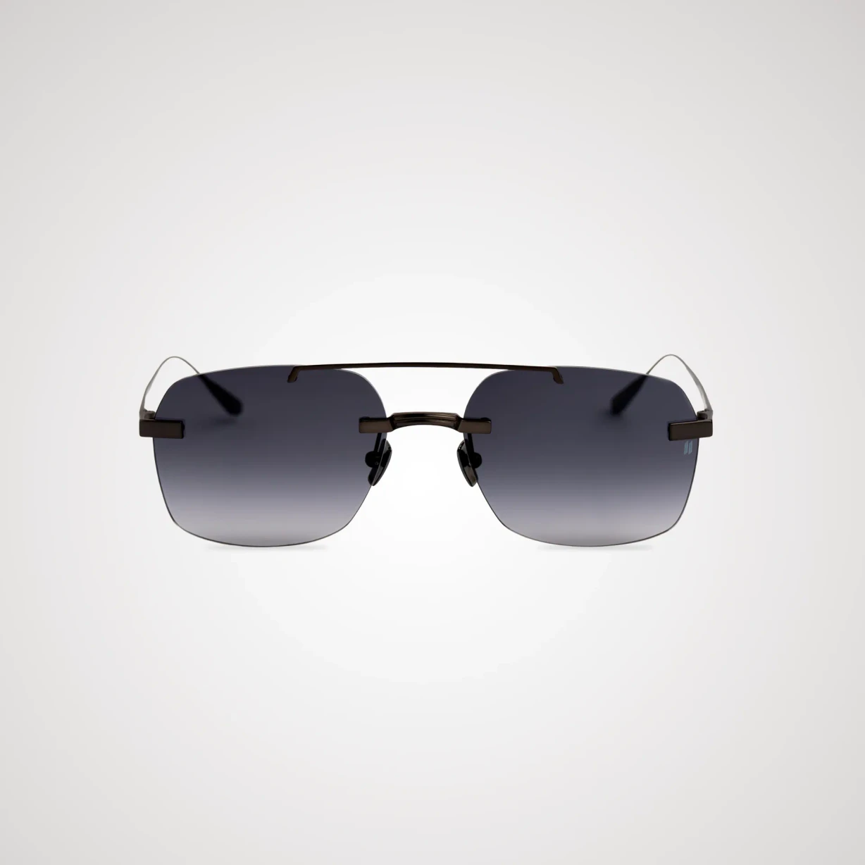 Titanium Black Frame Gray Lens Sunglasses with Carl Zeiss Vision