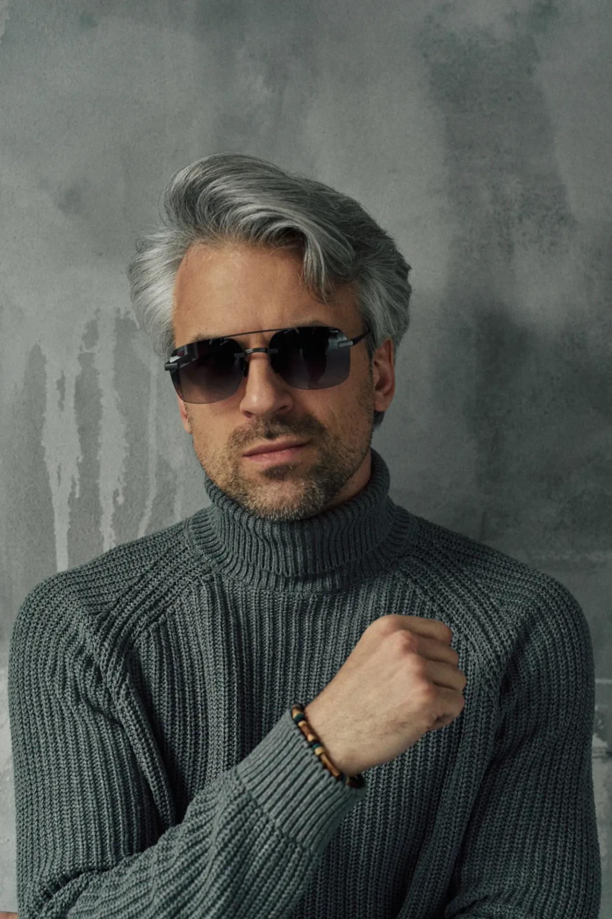Titanium Blue Frame Blue Lens Sunglasses with Carl Zeiss Vision