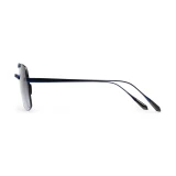 Titanium Blue Frame Blue Lens Sunglasses with Carl Zeiss Vision