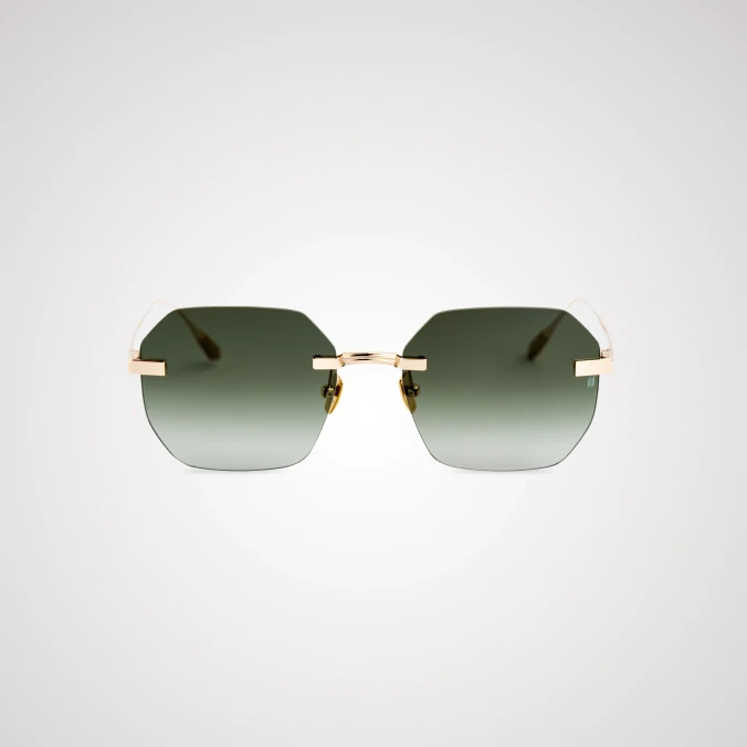Premium Gold Titanium Sunglasses with Carl Zeiss Vision