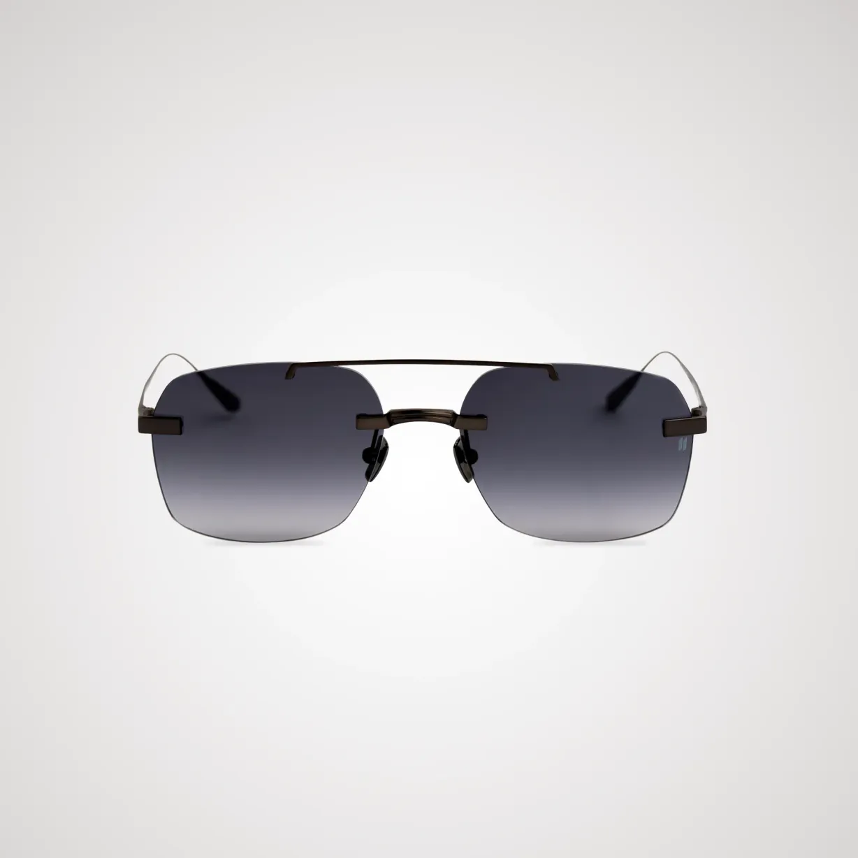 Titanium Black Frame Gray Lens Sunglasses with Carl Zeiss Vision