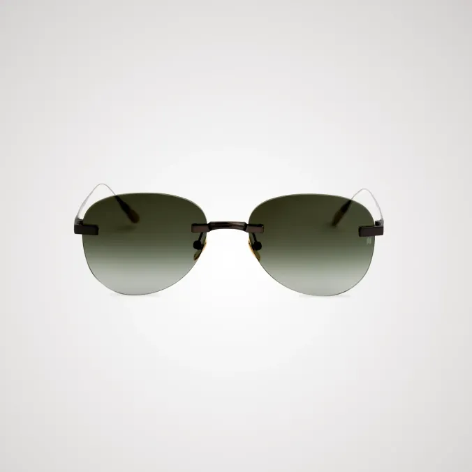 Premium Green Titanium Sunglasses with Carl Zeiss Vision