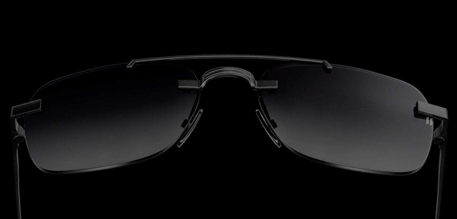 Front profile of the Eleven Spectacles ARCHÈ frame demonstrating geometric balance and frame width